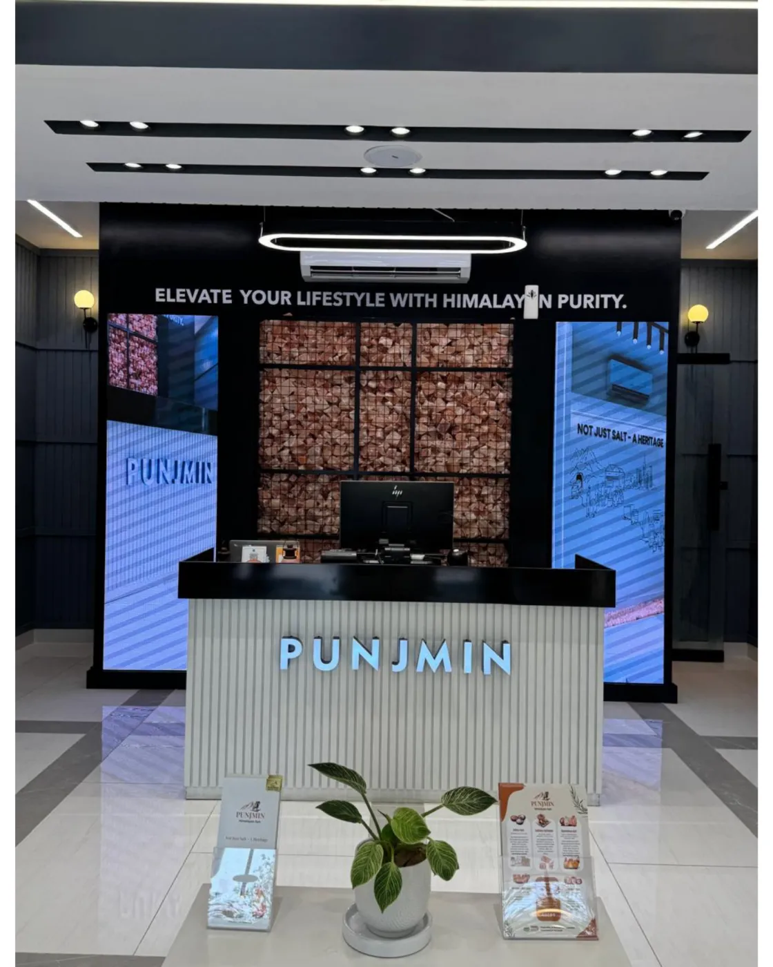 The Punjmin flagship store counter on Mall Road, Lahore