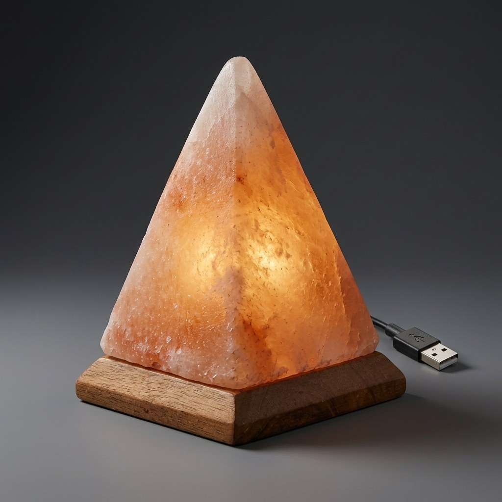 Color Changing USB Salt Lamp – Pyramid — Salt Lamps