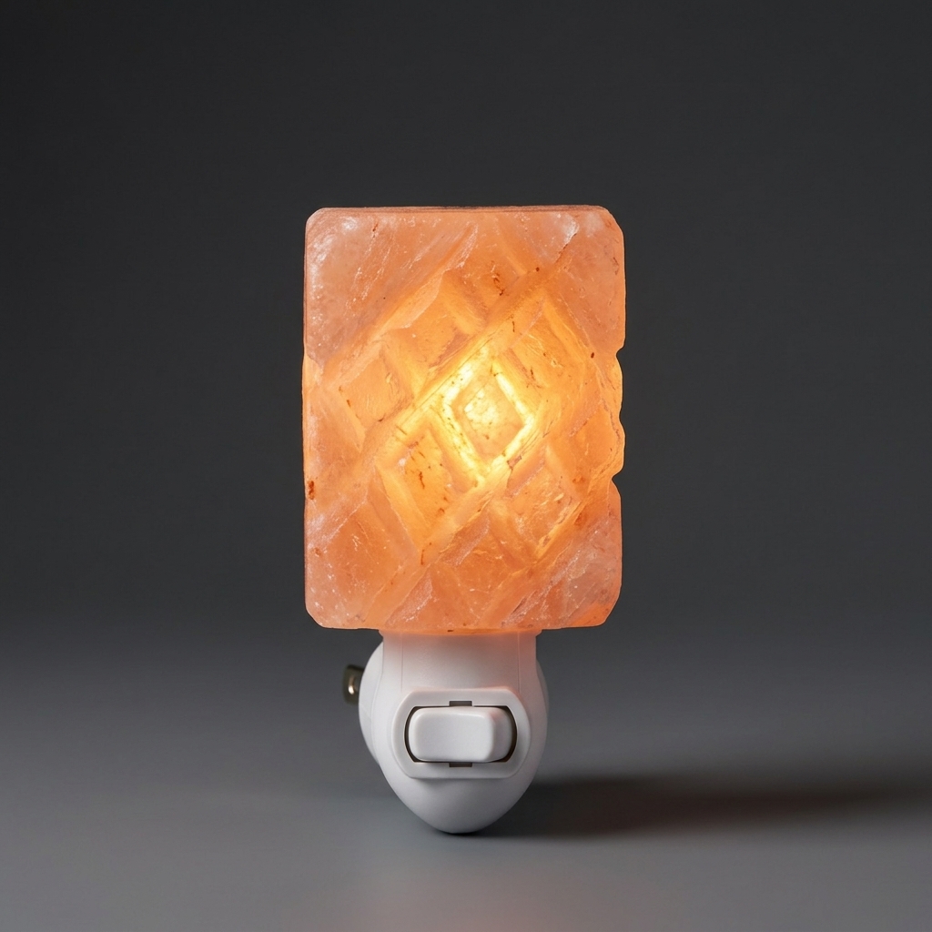 Himalayan Salt Night Light – Textured Cylinder — Salt Lamps